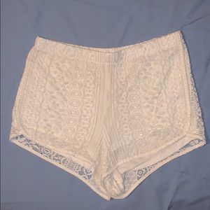EXPRESS lace stretch shorts